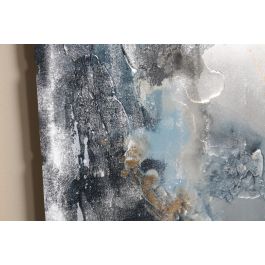 DKD Home Decor Cuadro Moderno Azul Blanco Abstracto 5 x 140 x 53.5 cm (3 Unidades)