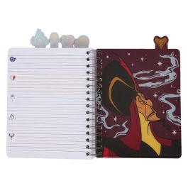 Loungefly Cuaderno Villanas Disney con Separadores y Pegatinas, 144 Hojas Rayadas, Espiral - 16,5x21cm