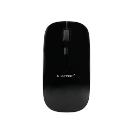 Q-connect Ratón Óptico Inalámbrico Silencioso, DPI 800/1200/1600, Negro