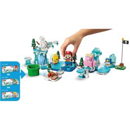 LEGO Set de Expansión Super Mario: Aventura en la nieve de la Morsik (567 piezas) para niños y niñas de 7+ años