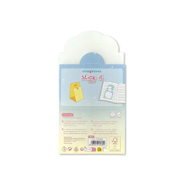 Imaginovo Bloc notas adhesivas oso con soporte 20 hojas azul 60x125 mm