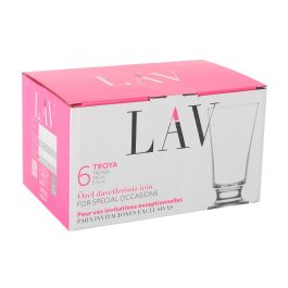 Set de 6 vasos con pie Troya 150 cc - LAV (8 Cajas) Set de 6 vasos con pie Troya 150 cc - LAV (8 Cajas)