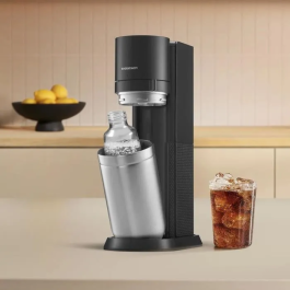 Sodastream SOD7290119792979 Máquina de Agua con Gas DUO Black con 2 Jarras de Cristal y 1 Recarga de Gas de 60L