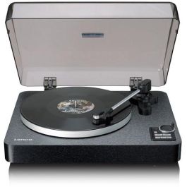 Lenco LBTA-165 Tocadiscos Automático de Tracción por Correa Negro Madera con Bluetooth y Preamplificador Phono Integrado