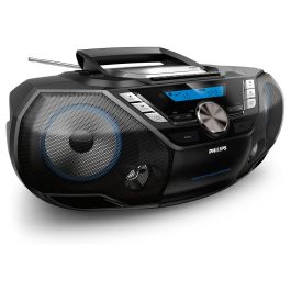 Philips CD Soundmachine Radio Portátil AZB798T/12 Ghettoblaster con CD, Cassette, Radio DAB/DAB+/FM, Bluetooth, USB y Mando a Distancia - Negro Precio: 158.5947. SKU: B1DJ3VJ9LD