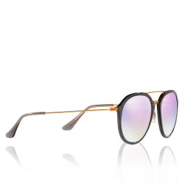 Rayban RB4253 62377X Gafas de Sol para Mujer, Montura Gris Bronce-Cobre, Cristales Lila Gradient Flash, Calibre 50 mm