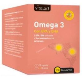 Vitalart Omega 3 EPA+DHA 30 Cápsulas + 30 Perlas. Funcionamiento normal del corazón. Precio: 26.4999999. SKU: B16XFAZ3X9