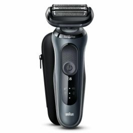 Braun 61-N1000s Afeitadora Eléctrica Serie 6 con Tecnología SensoFlex, Batería de 50 min, Acabado Negro Elegante