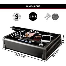 MASTER LOCK Caja fuerte compacta (llave + código electrónico) - 2.3 L MASTER LOCK Caja fuerte compacta (llave + código electrónico) - 2.3 L
