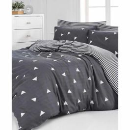 Juego de Cama con Funda Nórdica 220x240 cm y 2 Fundas de Almohada 60x60 cm - 65% Algodón, 35% Poliéster - Gris - ASI8683342642484