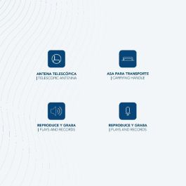 Daewoo Radio Cassette AM/FM con Micrófono, Salida Auriculares y Fuente de Alimentación AC/DC y Pilas