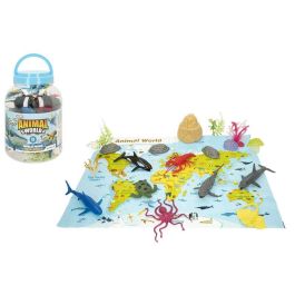 Figuras de animales del oceano con accesorios en bote 16x21 cm Precio: 9.9583. SKU: B1EN2XZ4F5