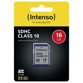 Intenso 3411470 Tarjeta SDHC 16GB Clase 10 Velocidad 25 MB/s