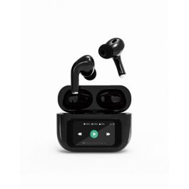Gembird TWS-LCD-ANC-01-BK Auriculares In-Ear Inalámbricos Bluetooth TWS con ANC, 7h + 8h Batería, para Llamadas y Música, Negro