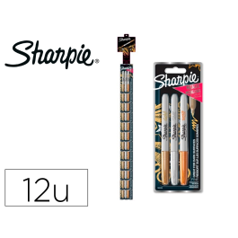 Sharpie Rotulador Permanente Fino Metálico Oro/Plata/Bronce Blister 3 Unidades Clipstrip 12 Blister Precio: 86.68999988. SKU: B1JSEWNQPE