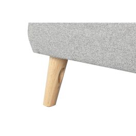 DKD Home Decor Sofá Scandi Chaiselongue de Poliéster Gris 144 x 84 x 226 cm