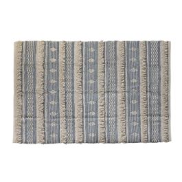 DKD Home Decor Alfombra Boho 100% Algodón Azul Blanco 160 cm x 230 cm con 2 cm Grosor | Colección Ambiente Textil Precio: 116.50000032. SKU: S3045000