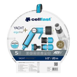 Kit manguera yacht de 12,5 mm x 20 m con conectores y pistola cellfast