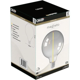 Calex CAL8712879158431 Bombilla LED E27 MAGNETO G125 Filamento recto 3,4W 90lm 1800K Titanio