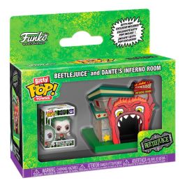 FUNKO Figura Bitty POP Town Beetlejuice Sala del Infierno de Dante, con estuche acrílico duro, figuras de vinilo 2,3 - 5,1 cm