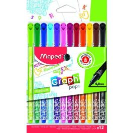 Rotulador Fibra Maped Graph Peps Deco Estuche De 12 8 unidades Precio: 63.50000019. SKU: B143WB9WEX