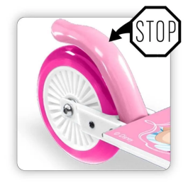 Stamp Princesas de Disney Scooter Plegable para Niña - Altura Ajustable, Freno de Pie y Rodamiento ABEC 5