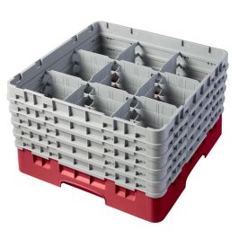 CAMBRO - 9S958-416 - Cesta de lavado 9 comp. 5 alturas - 14,8 cm Ø máx. - alt. máx. 25,8 cm - 50 x 50 x 30,8 cm - Arándano Precio: 111.4999996. SKU: B1JXVLG5RF