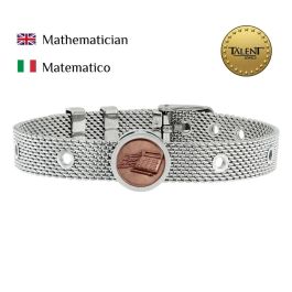 Pulsera Unisex Mathematician Talent Jewels TJA-2-02-02-1-235 Plateado