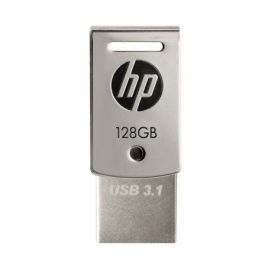 PENDRIVE HP X5000M 128GB - CONECTORES USB-A / USB TIPO-C - 150MB/S LECTURA - OTG - USB 3.1 - ACERO INOX.