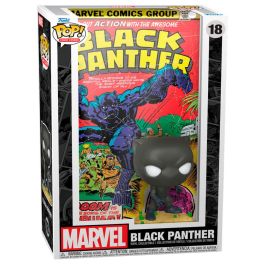 FUNKO Figura POP Comic Cover Marvel Black Panther de vinilo 9cm
