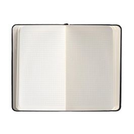 Cuaderno Con Gomilla Antartik Notes Tapa Dura A6 Hojas Cuadricula Negro 100 Hojas 80 gr Fsc