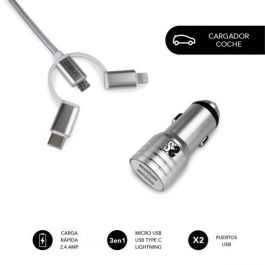 Cargador de Coche USB Universal + Cable USB-C Subblim SUB-CHG-4CC001 Precio: 13.50000025. SKU: S5622229