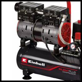 Einhell TE-AC 6 Silent Compresor silencioso 6L, 8 bar, 550 W, 110 l/min, portátil, para uso doméstico o taller