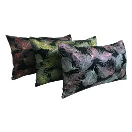DKD Home Decor Cojín Glam Poliéster Jacquard Verde Morado Naranja Surtido 50x10x30 cm con Plumas y Cremallera - Pack 6 Unidades Precio: 34.02762. SKU: B1KJ2JR66E