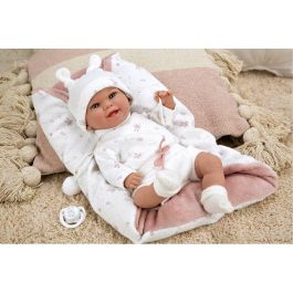 Muñecas Arias Muñeca Elegance Babyto 35 cm Rosa con Manta Muñeco de Peso Edad 3+ años