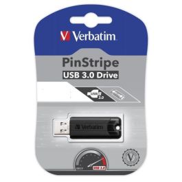 Verbatim Pendrive Pinstripe 16 GB USB 3.2 Retráctil Negro
