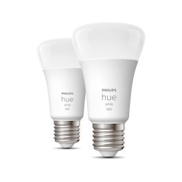 Bombillas LED inteligentes PHILIPS Hue White E27 - Paquete de 2 compatibles con Bluetooth