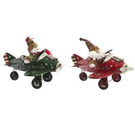 Vehiculo Decoracion Navidad Tradicional DKD Home Decor Rojo Verde 23 x 25 x 36.5 cm (2 Unidades) Precio: 54.49999962. SKU: B14W2TDXWM
