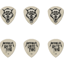 Púas James Hetfield White Fang / Caja De 6 Unidades - 1Mm Púas James Hetfield White Fang / Caja De 6 Unidades - 1Mm