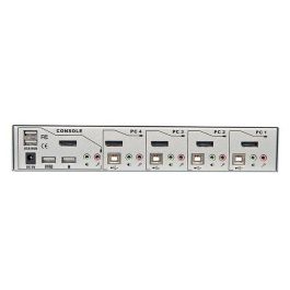 Lindy 4 Port KVM Switch Pro USB 2.0, DisplayPort 1.2 with TTU Lindy 4 Port KVM Switch Pro USB 2.0, DisplayPort 1.2 with TTU