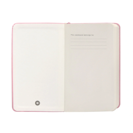 Antartik Cuaderno A6 Tapa Dura Hojas Rayas Rosa Pastel 100 Hojas 80gr FSC
