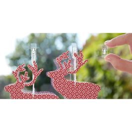 Inofix Ganchos Colgadores Adhesivos Mini 3733-8-001 Transparente Blister 12 Unidades PVC