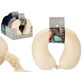 Cojín de cuello para viaje - Azul, Beige, Gris, Negro - 31x10.5x27.4 cm - Arte Regal (16 Unidades) Precio: 103.4999999. SKU: B1DQW377N6