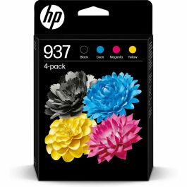 HP 937 HP1701479227542 Cartucho de tinta original (paquete de 4): negro, cian, magenta y amarillo
