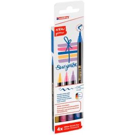 Edding rotulador 1340 glitter brush pen estuche 4 ud c/surtidos Precio: 5.94999955. SKU: B1A2NJVW6W
