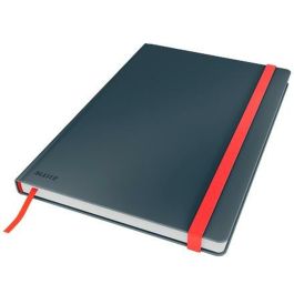 Leitz cuaderno de notas cosy touch 80h cuadriculado t/dura cierre c/goma din b5 gris