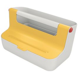 Caja de Almacenamiento Leitz Cosy Amarillo ABS 21,4 x 19,6 x 36,7 cm Asa de transporte