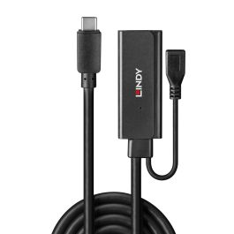 Hub USB LINDY 43344 Negro