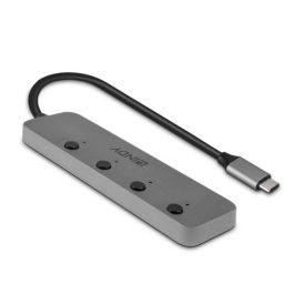 Hub USB-C LINDY 43383 Gris (1 unidad)