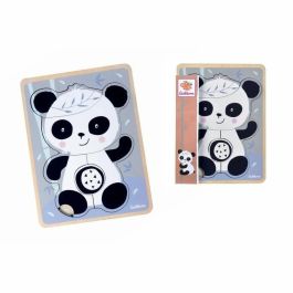 Puzzle Infantil de Madera Eichhorn Panda 6 Piezas